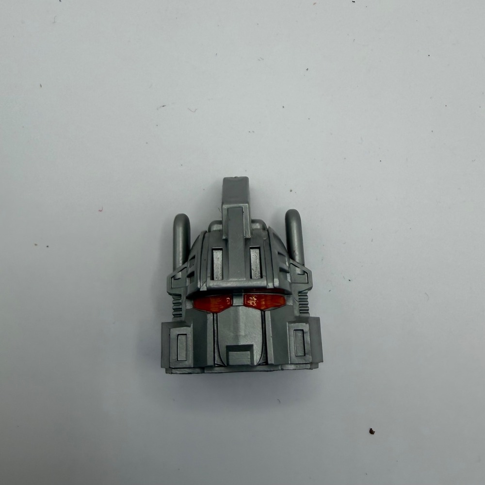 Vintage Transformers G1 Omega Supreme Head Accessory Part Silver Red Visor 1985